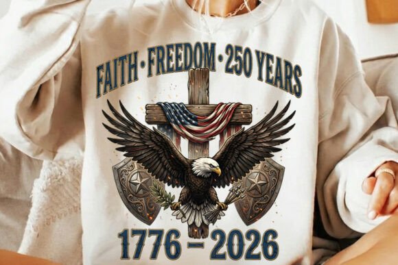 250 Years USA Faith Freedom T-Shirt PNG: A Designer's Asset
