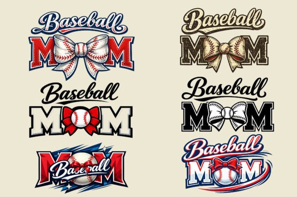 Baseball Mom Mama Coquette Bow Png: Game Day Style