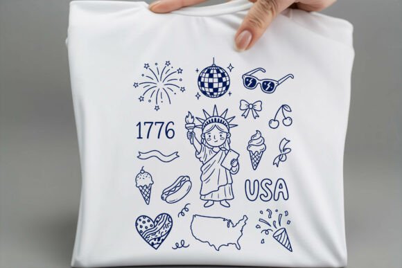 Celebrate Independence Day with USA 4th of July Design Elements