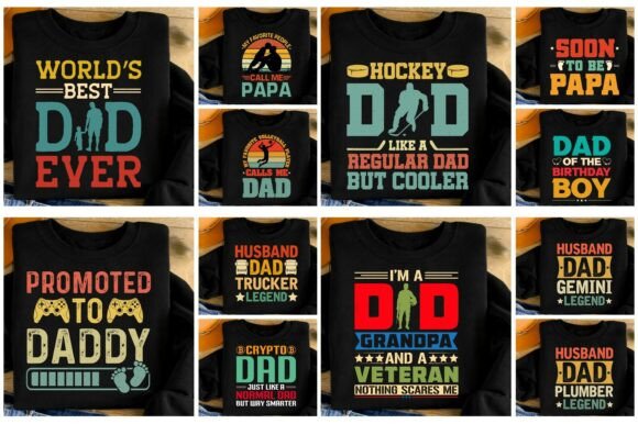 Dad Father’s Day T Shirt Design Bundle: Your Go-To Resource