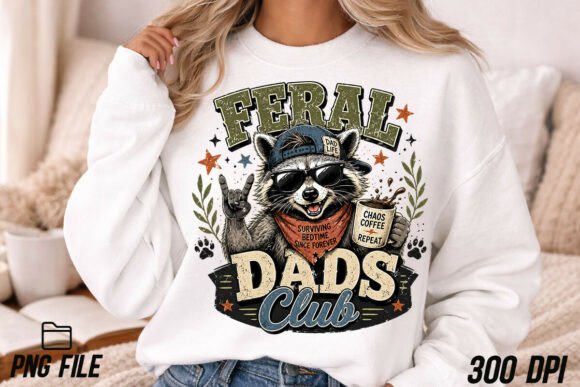 Feral Dads Club Raccoon Father’s Day PNG: Beyond the Joke