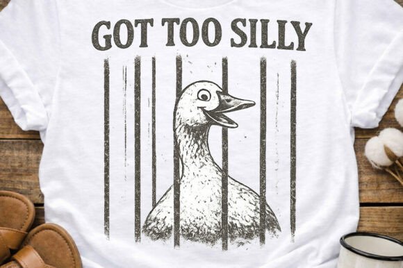 Funny Silly Goose Retro Animal PNG: A Quirky Design Asset