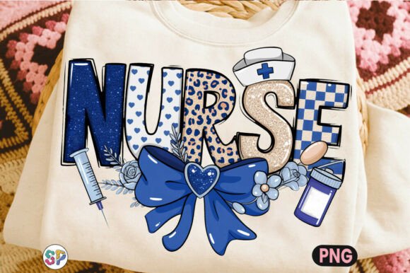Preppy Nurse Png: Floral Leopard Print for Modern Design