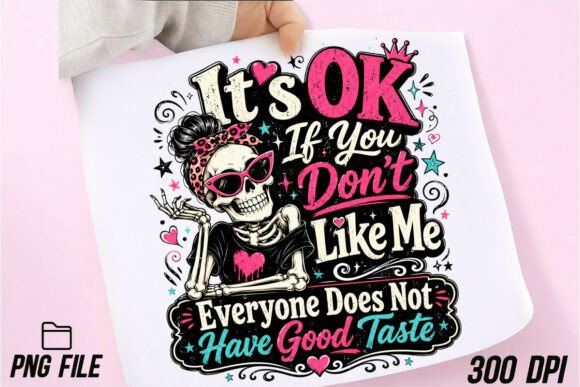 Sarcastic Skeleton PNG: Dark Humor for Bold Designs