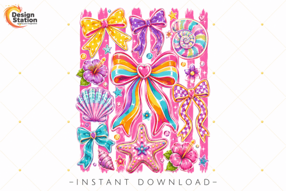 Summer Bow Seashell PNG: Your Ticket to a Tropical Ocean Aesthetic
