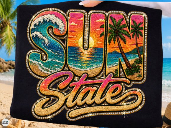 Sun State Luxury Beach Sunset Summer PNG: Capturing Coastal Elegance